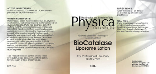 BioCatalase Liposomal Lotion (Reformulation Coming Soon!)