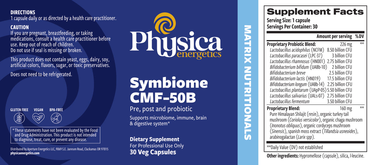 Symbiome CMF-50B label