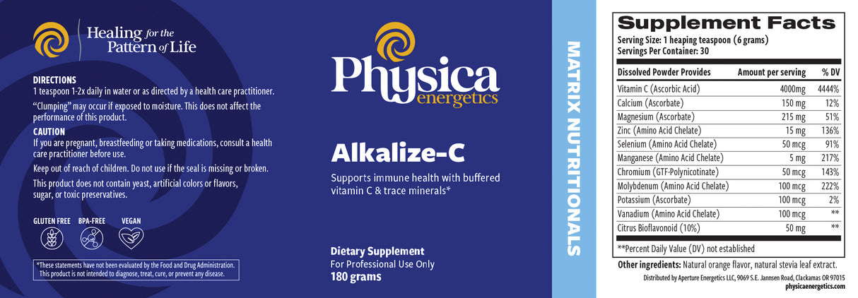 Alkalize-C label