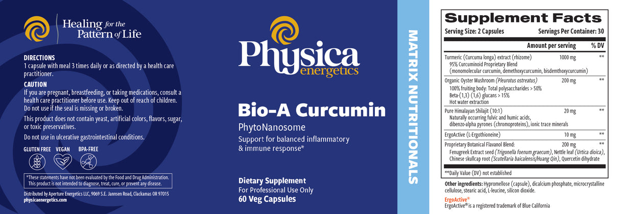 Bio-A Curcumin label