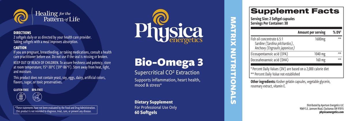Bio-Omega 3 label