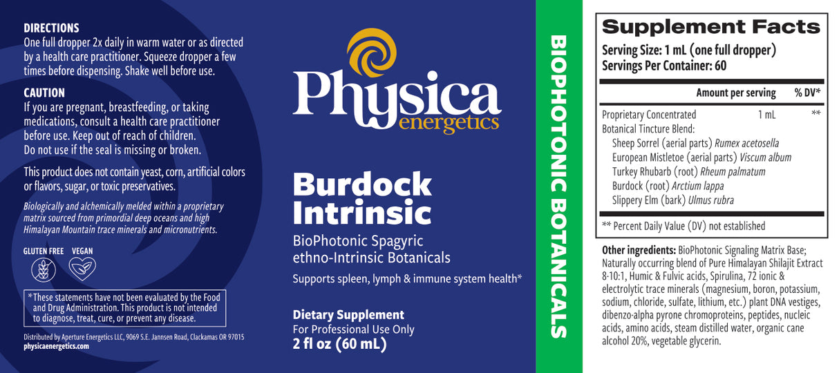 Burdock Intrinsic label