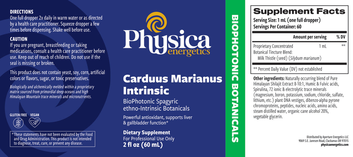 Carduus Marianus Intrinsic label