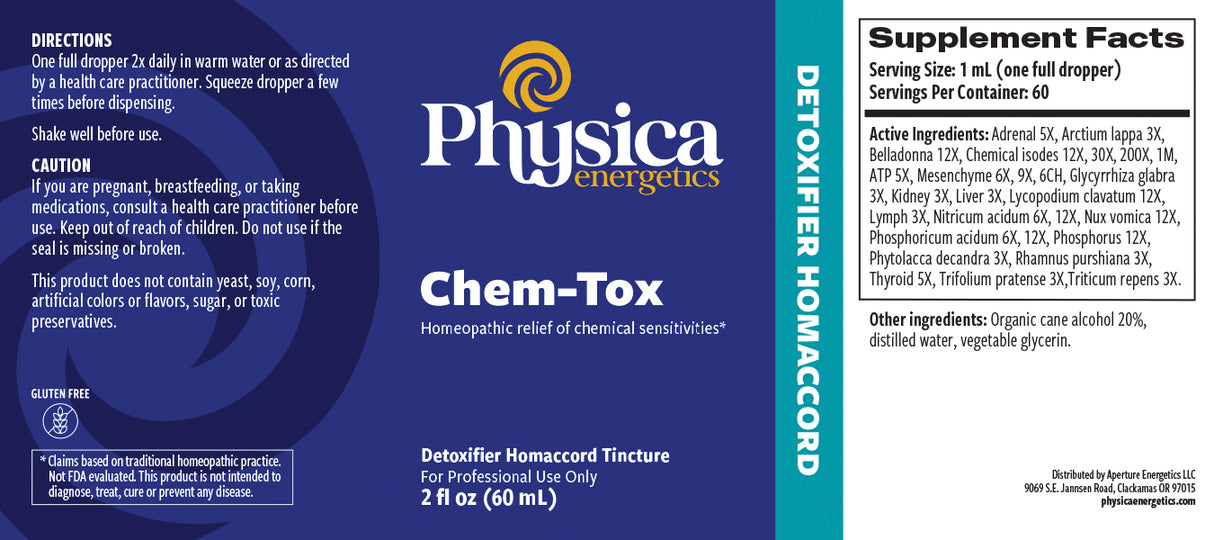Chem-Tox label