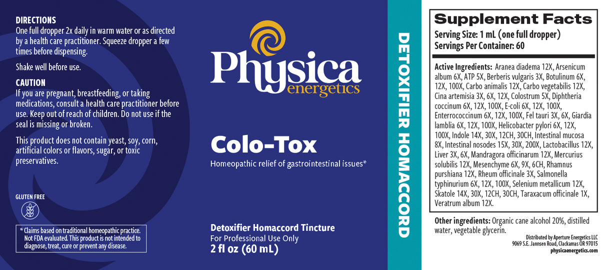 Colo-Tox label