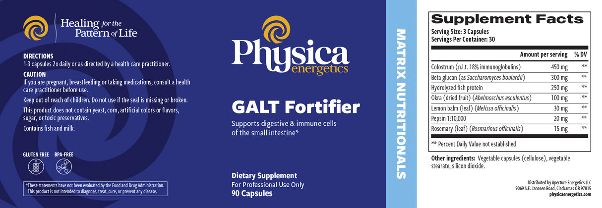 GALT Fortifier label