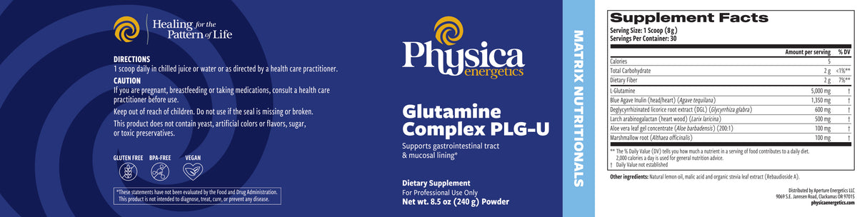 Glutamine Complex PLG-U label
