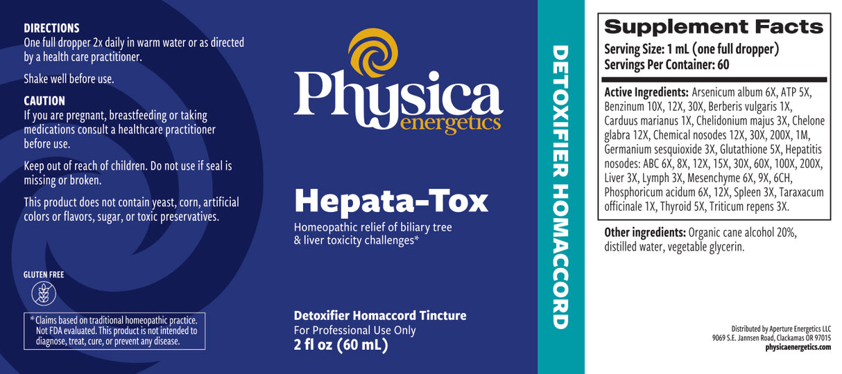 Hepata-Tox label