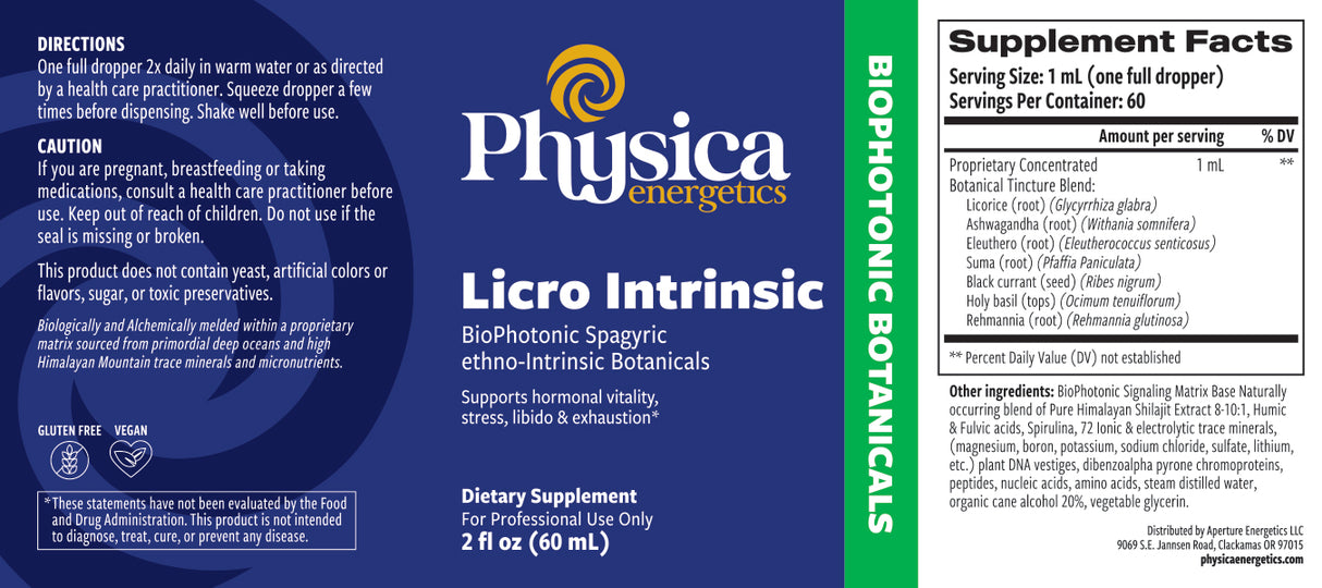Licro Intrinsic label
