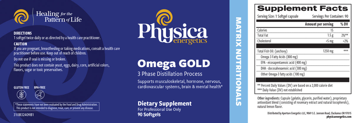 Omega GOLD label