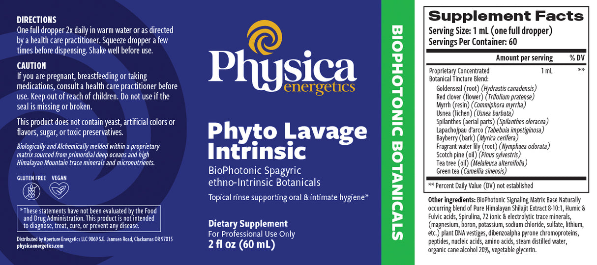 Phyto Lavage Intrinsic label