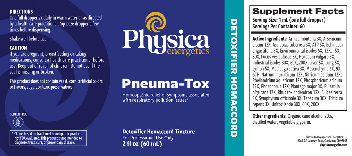 Pneuma-Tox label