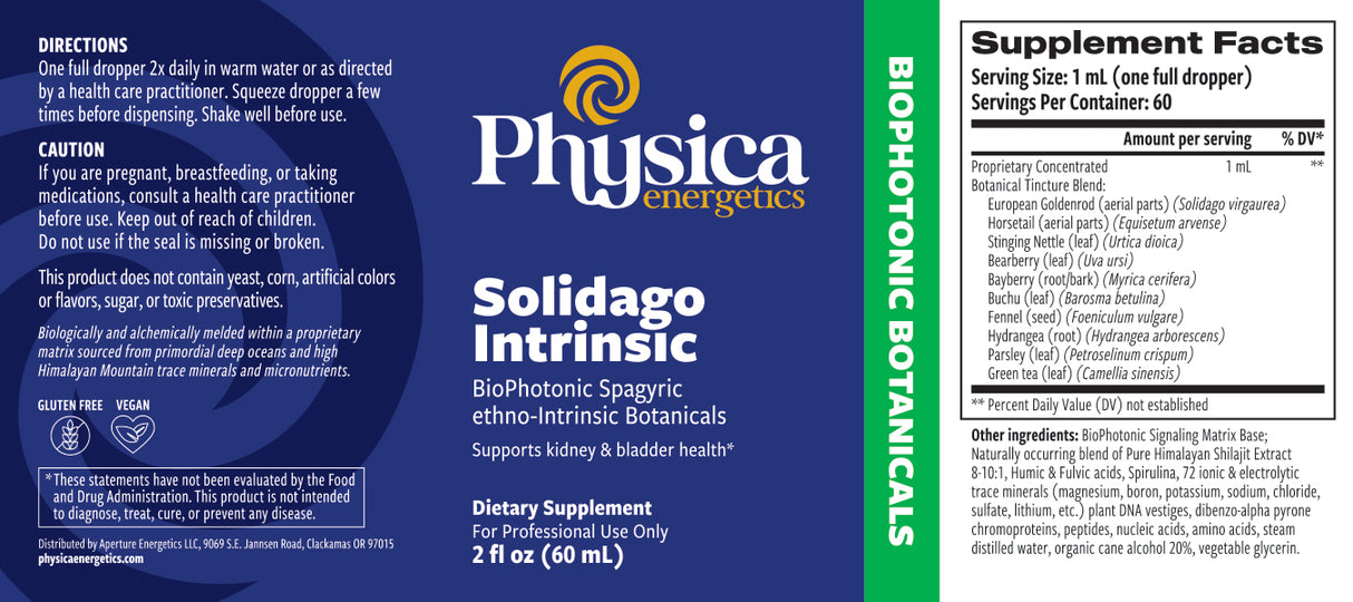 Solidago Intrinsic label