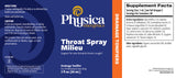 Throat Spray Milieu label
