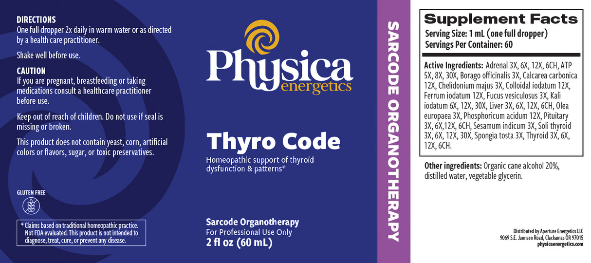 Thyro Code label