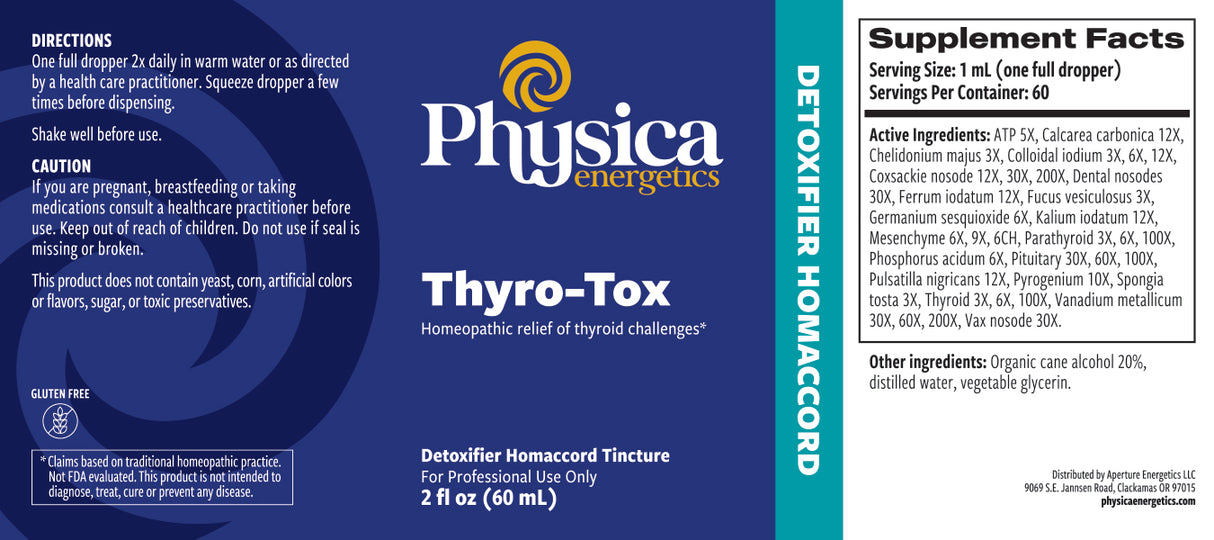 Thyro-Tox label